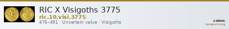 RIC X Visigoths 3775 — CANOA