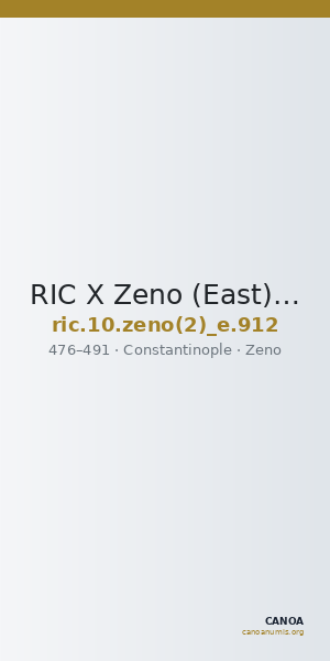 RIC X Zeno (East) 912 — CANOA