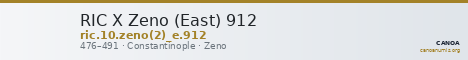 RIC X Zeno (East) 912 — CANOA