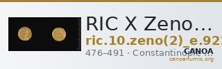 RIC X Zeno (East) 921 — CANOA