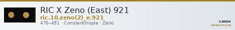RIC X Zeno (East) 921 — CANOA