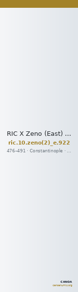 RIC X Zeno (East) 922 — CANOA
