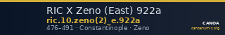 RIC X Zeno (East) 922a — CANOA