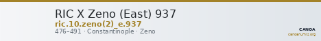 RIC X Zeno (East) 937 — CANOA