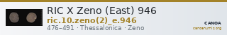 RIC X Zeno (East) 946 — CANOA
