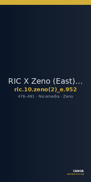 RIC X Zeno (East) 952 — CANOA