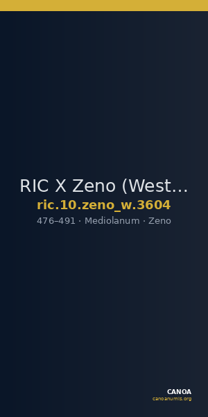 RIC X Zeno (West) 3604 — CANOA
