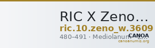 RIC X Zeno (West) 3609 — CANOA