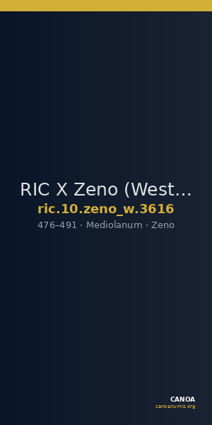 RIC X Zeno (West) 3616 — CANOA