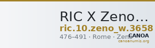 RIC X Zeno (West) 3658 — CANOA
