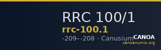 RRC 100/1 — CANOA