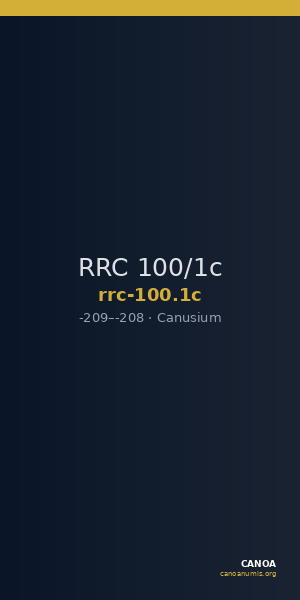RRC 100/1c — CANOA