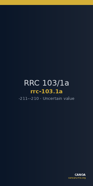 RRC 103/1a — CANOA