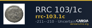 RRC 103/1c — CANOA