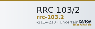 RRC 103/2 — CANOA