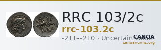 RRC 103/2c — CANOA