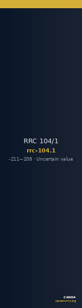 RRC 104/1 — CANOA