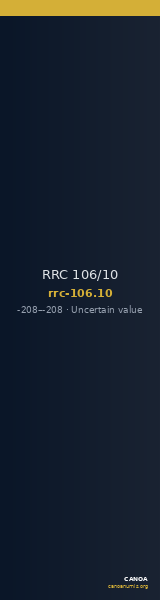 RRC 106/10 — CANOA
