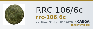 RRC 106/6c — CANOA