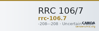 RRC 106/7 — CANOA