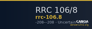RRC 106/8 — CANOA