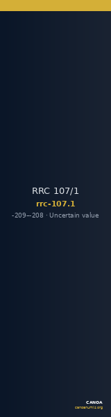 RRC 107/1 — CANOA