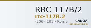 RRC 117B/2 — CANOA
