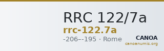 RRC 122/7a — CANOA