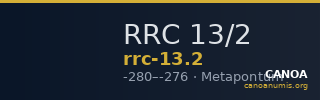 RRC 13/2 — CANOA