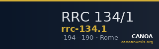 RRC 134/1 — CANOA