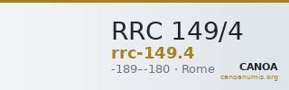 RRC 149/4 — CANOA
