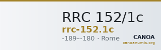 RRC 152/1c — CANOA