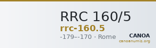 RRC 160/5 — CANOA