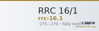 RRC 16/1 — CANOA
