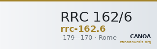 RRC 162/6 — CANOA