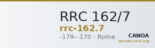 RRC 162/7 — CANOA
