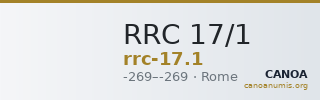 RRC 17/1 — CANOA