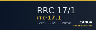 RRC 17/1 — CANOA