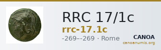 RRC 17/1c — CANOA
