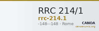RRC 214/1 — CANOA