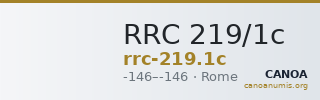 RRC 219/1c — CANOA
