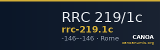 RRC 219/1c — CANOA