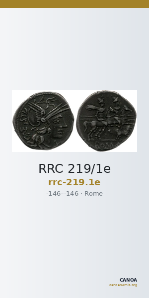 RRC 219/1e — CANOA