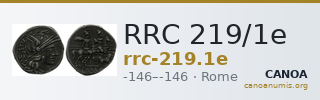 RRC 219/1e — CANOA