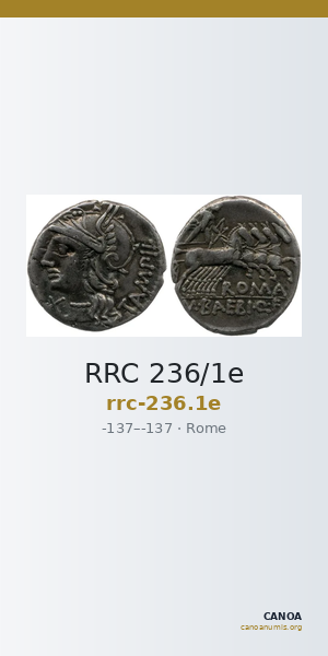 RRC 236/1e — CANOA