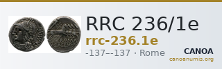 RRC 236/1e — CANOA