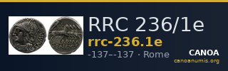 RRC 236/1e — CANOA