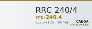 RRC 240/4 — CANOA