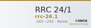 RRC 24/1 — CANOA