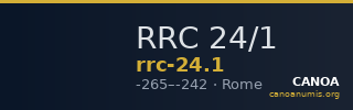 RRC 24/1 — CANOA